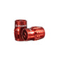 Granite Design Juicy Nipple Schrader Valve Cap Pair - Red