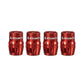 Granite Design Juicy Nipple Schrader Valve Cap Pair - Red