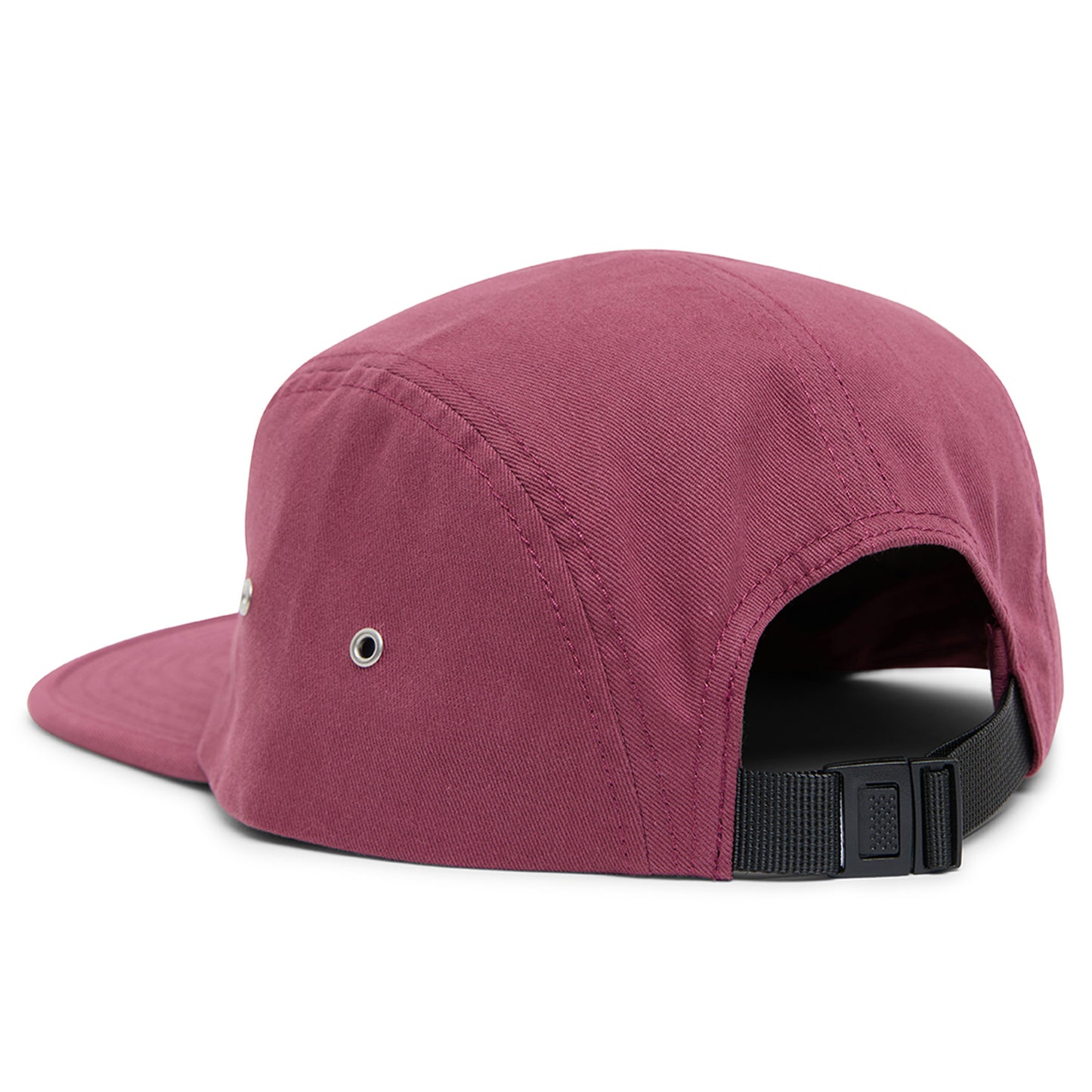 DHaRCO 5 Panel Cotton Snapback Hat - One Size Fits Most - Sangria