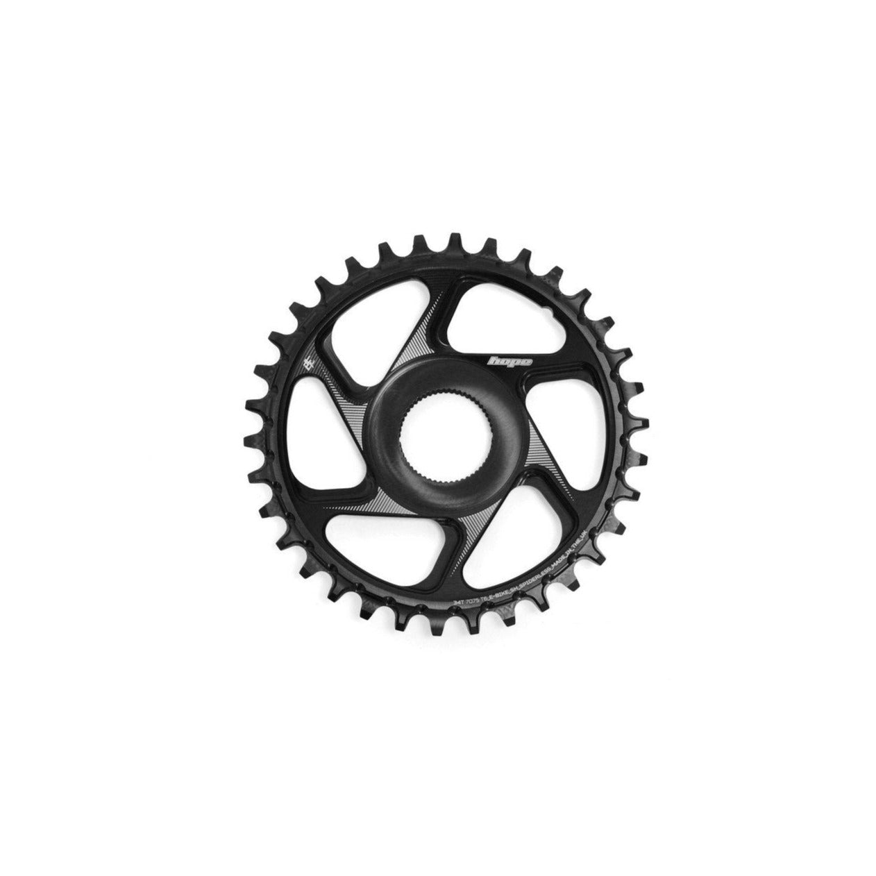 Hope R22 eBike Chainring - Direct Mount - Shimano Steps - 51-53mm Chainline - Round - 34T - 9-12 Speed - Alloy