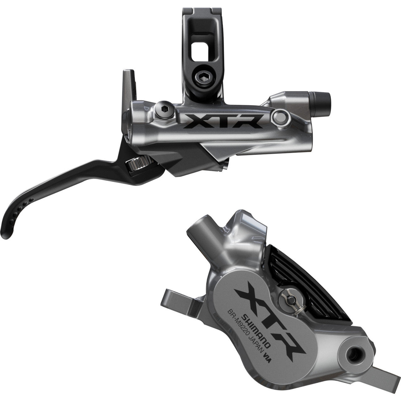 Shimano BR-M9220 XTR Trail Disc Brake - Front - Right Lever - 1000mm - Silver