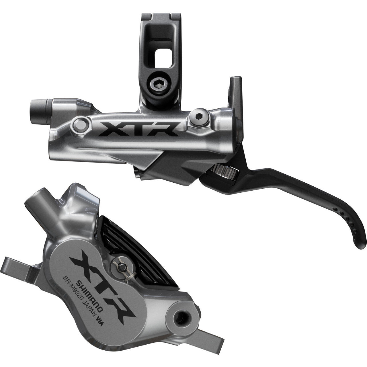Shimano BR-M9220 XTR Trail Disc Brake - Rear - Left Lever - 1700mm - Silver