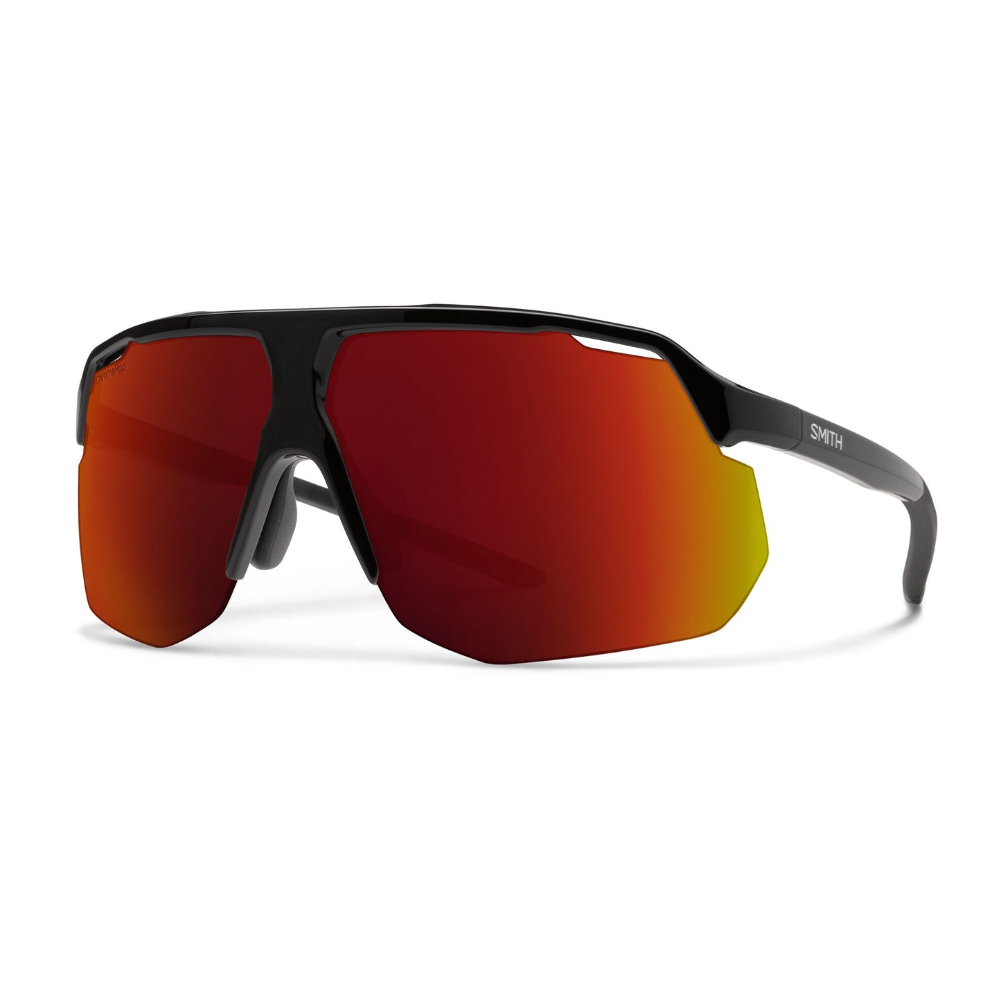 Smith Motive Sunglasses - One Size Fits Most - Black - ChromaPop Red Mirror Lens