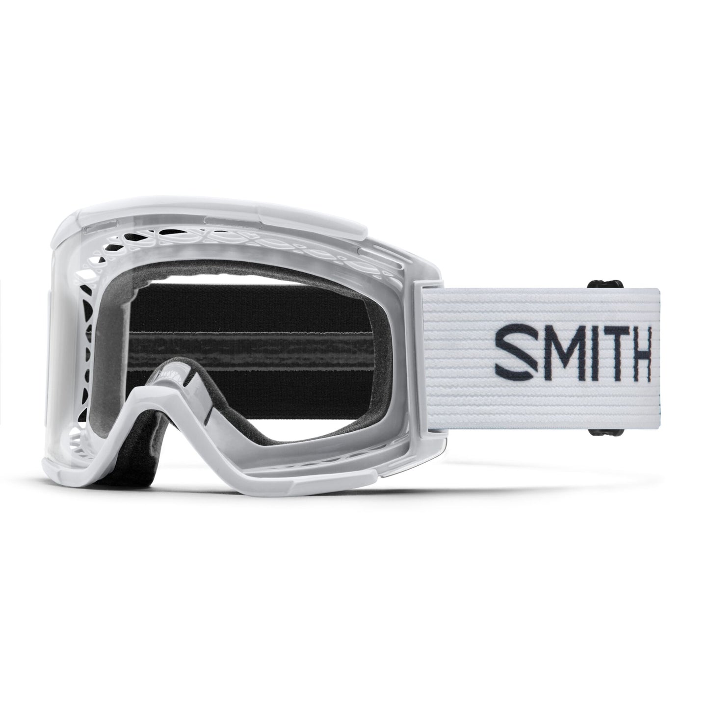 Smith Squad XL MTB Goggles - One Size Fits Most -  White - Clear Lens