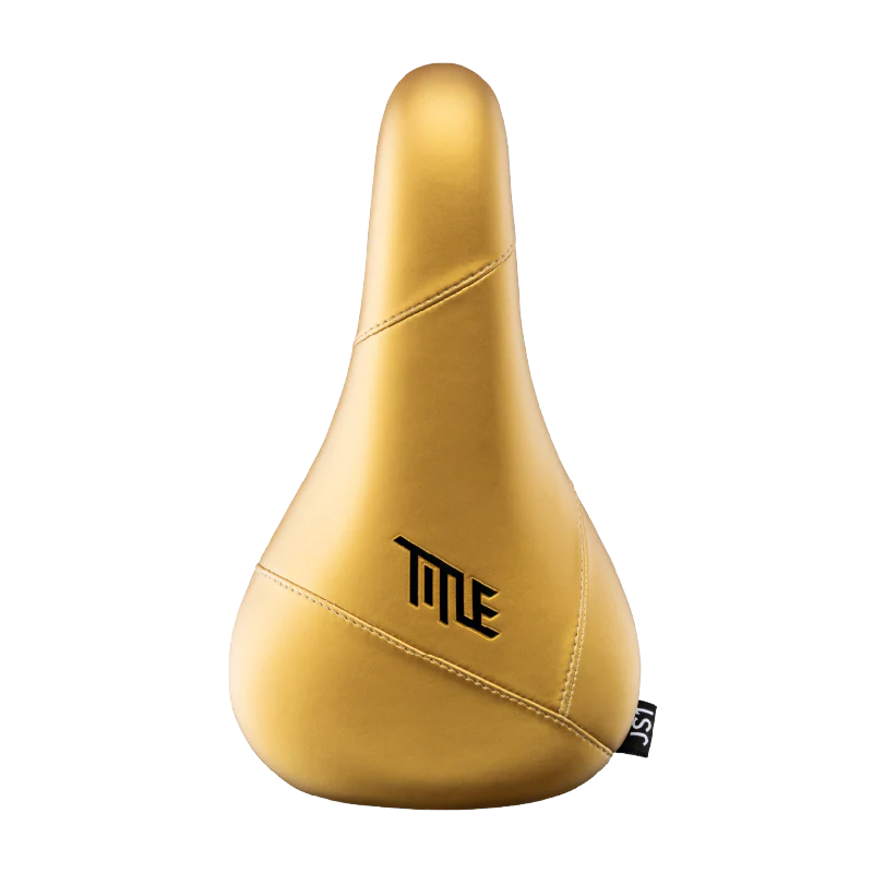 Title JS1 Saddle - Cro-Mo Alloy - 137mm - Gold