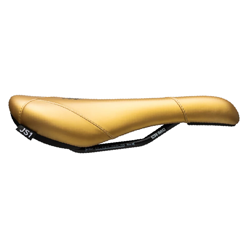 Title JS1 Saddle - Cro-Mo Alloy - 137mm - Gold