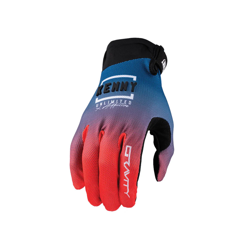 Kenny Racing Gravity Gloves - L - Navy - Red