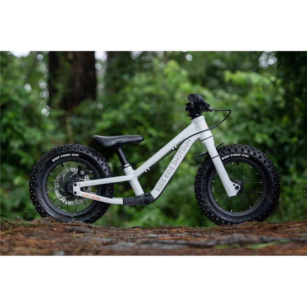 Shotgun Dirt Hero Balance Bike - White - 12 Inch - Brake