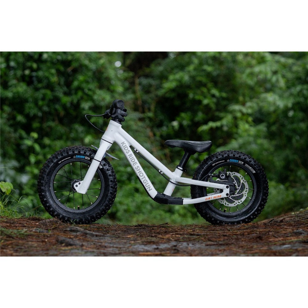 Shotgun Dirt Hero Balance Bike - White - 12 Inch - Brake