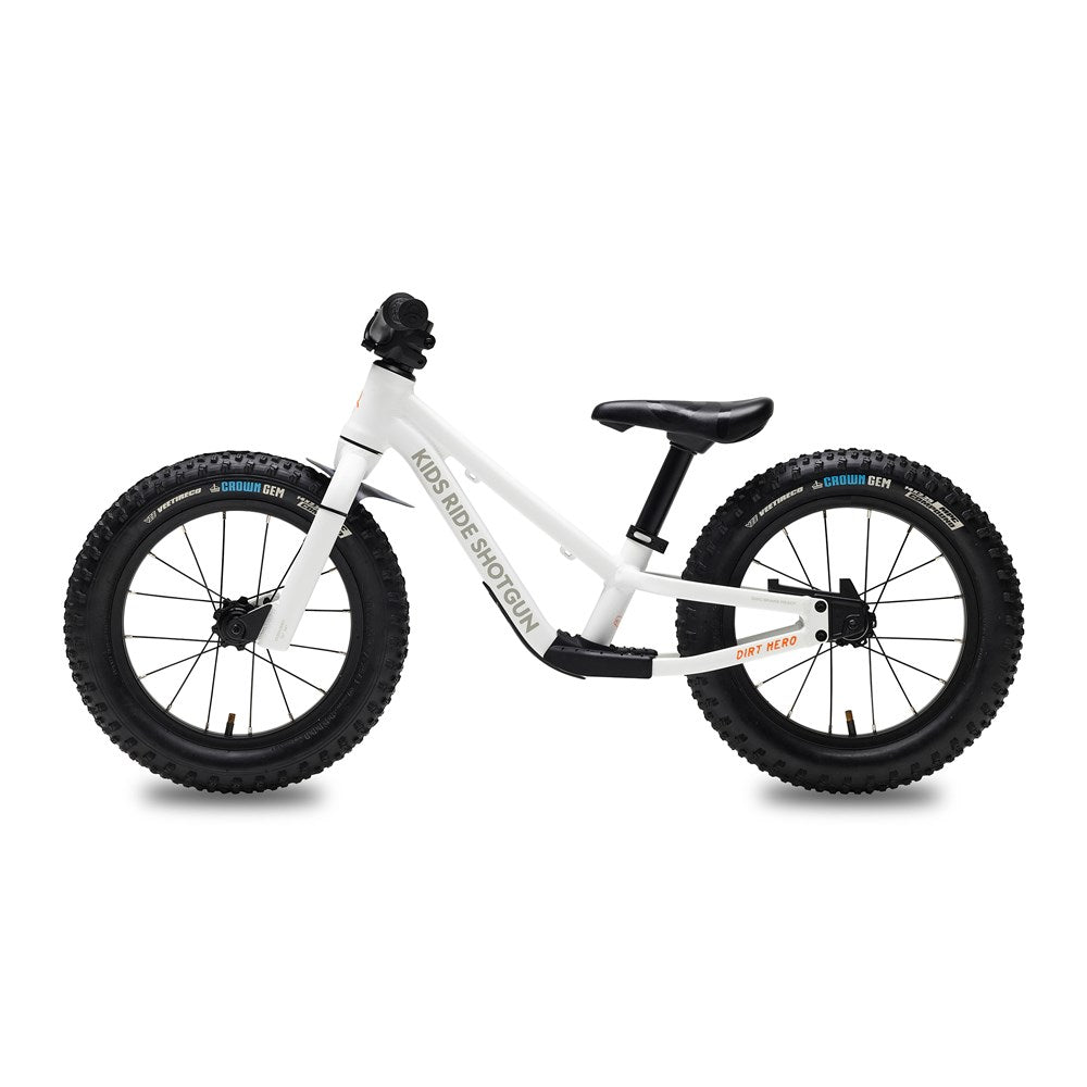 Shotgun Dirt Hero Balance Bike - White - 14 Inch