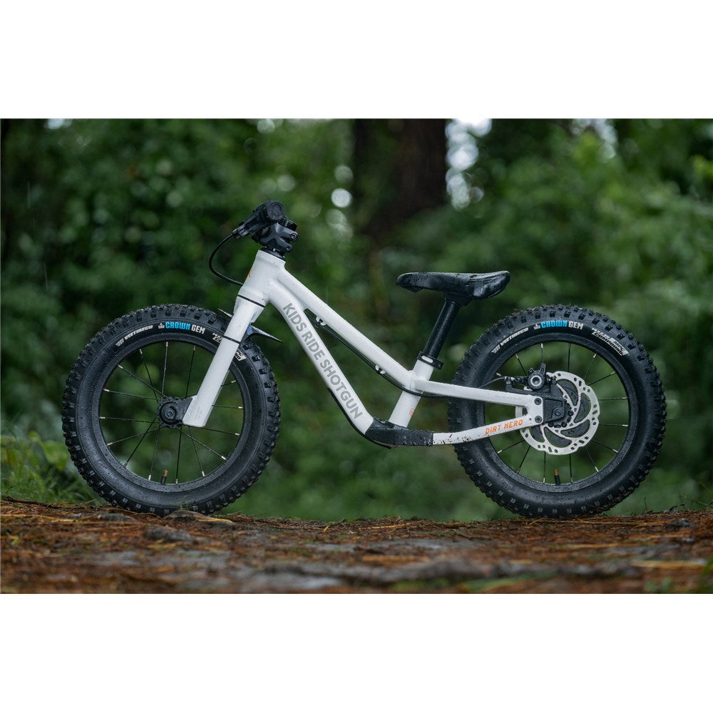 Shotgun Dirt Hero Balance Bike - White - 14 Inch - Brake