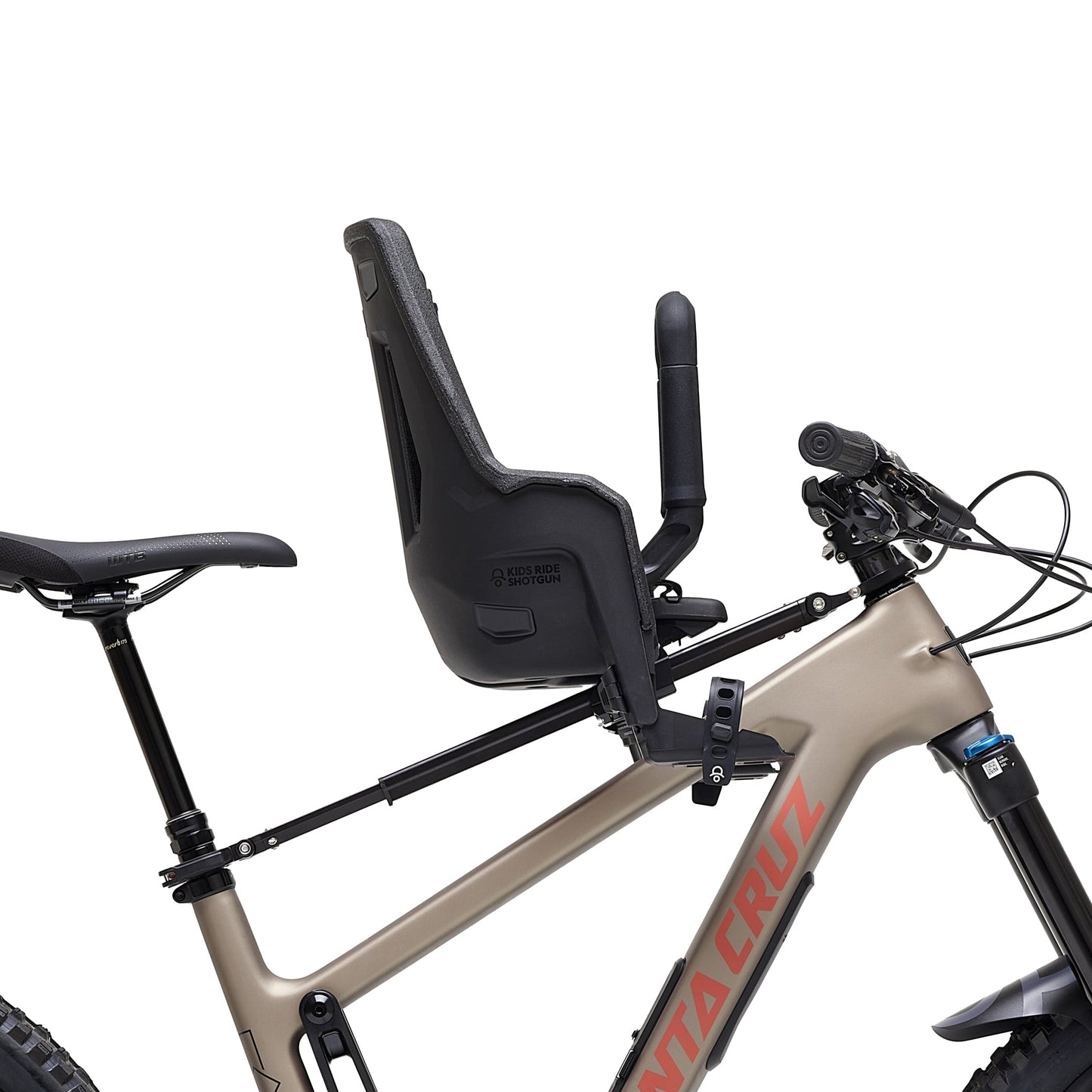 Kids Ride Shotgun Pro Evo Seat - Suit 1 1-8 Inch - Black