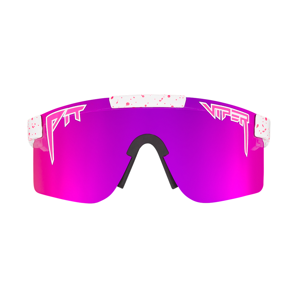 Pit Viper Original Sunglasses - The LA Brights - White - Mirror Polarized Lens
