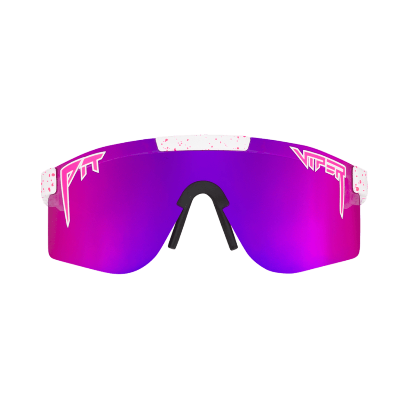 Pit Viper Original Wide Sunglasses - The LA Brights - White - Mirror Polarized Lens