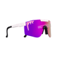 Pit Viper Original Wide Sunglasses - The LA Brights - White - Mirror Polarized Lens