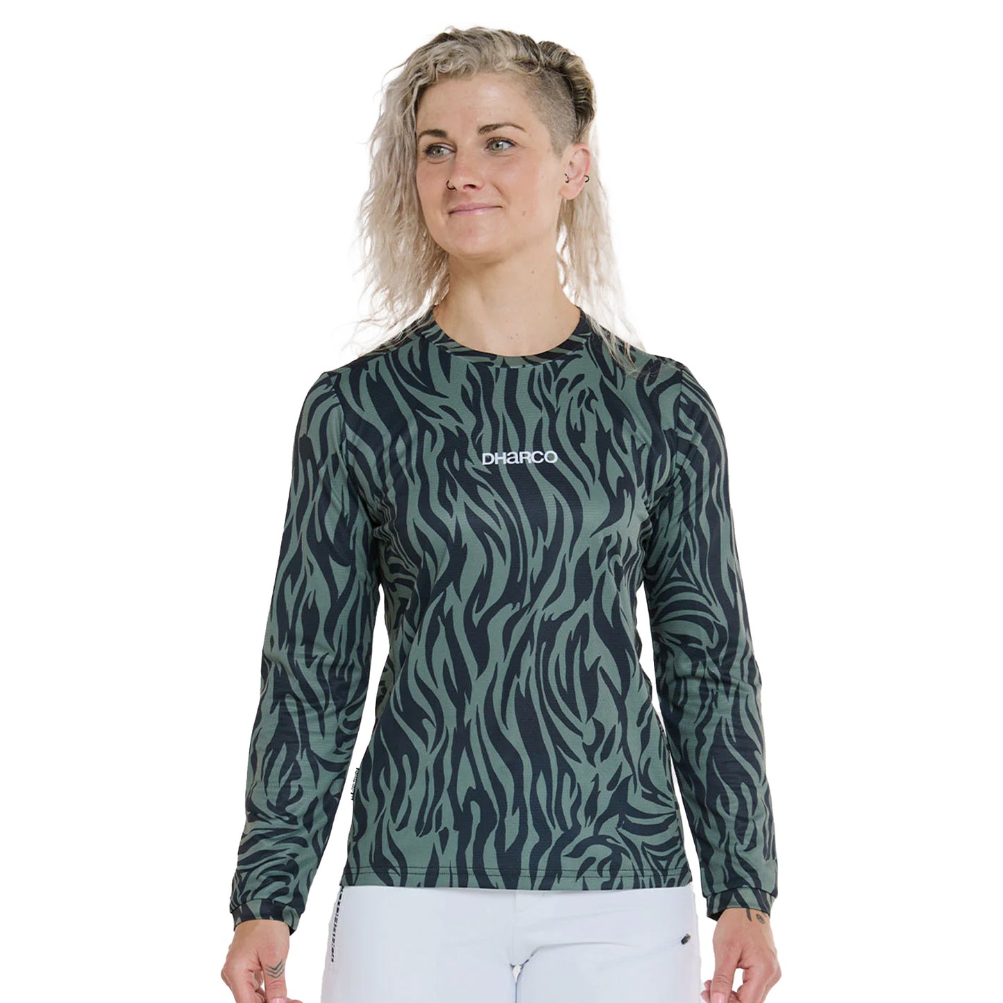 DHaRCO Women's Long Sleeve Gravity Jersey - Women's L - Cypress