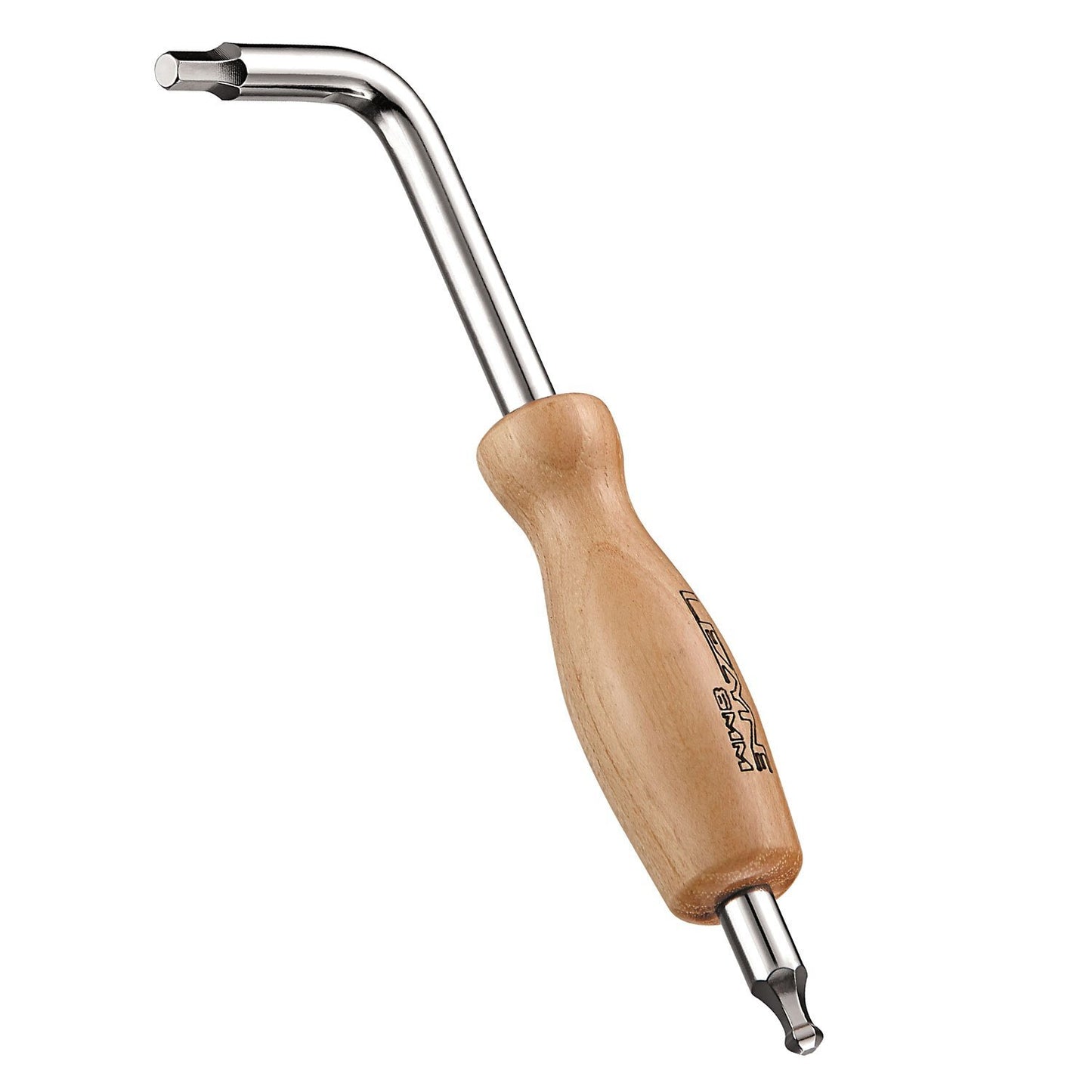 Lezyne Hex Rod Allen Key - Wood - Chrome