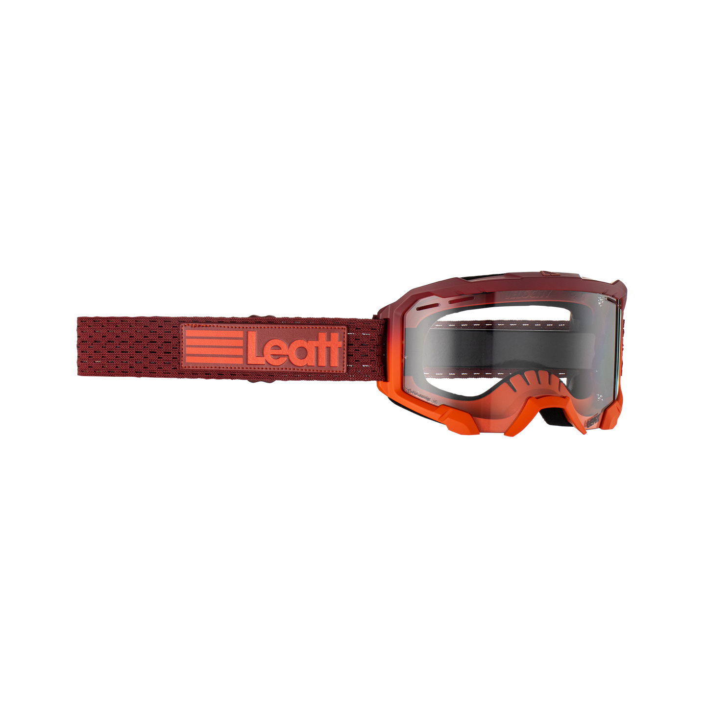 Leatt Velocity 4.0 MTB Goggles - One Size Fits Most - Flame - Antifog Clear 83 Lens