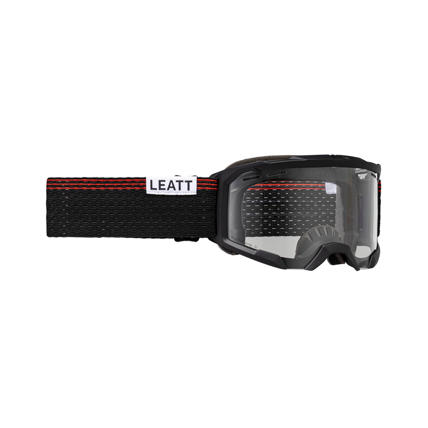 Leatt Velocity 4.0 MTB X-Flow Goggles - One Size Fits Most -  Black - Antifog Clear 83 Lens
