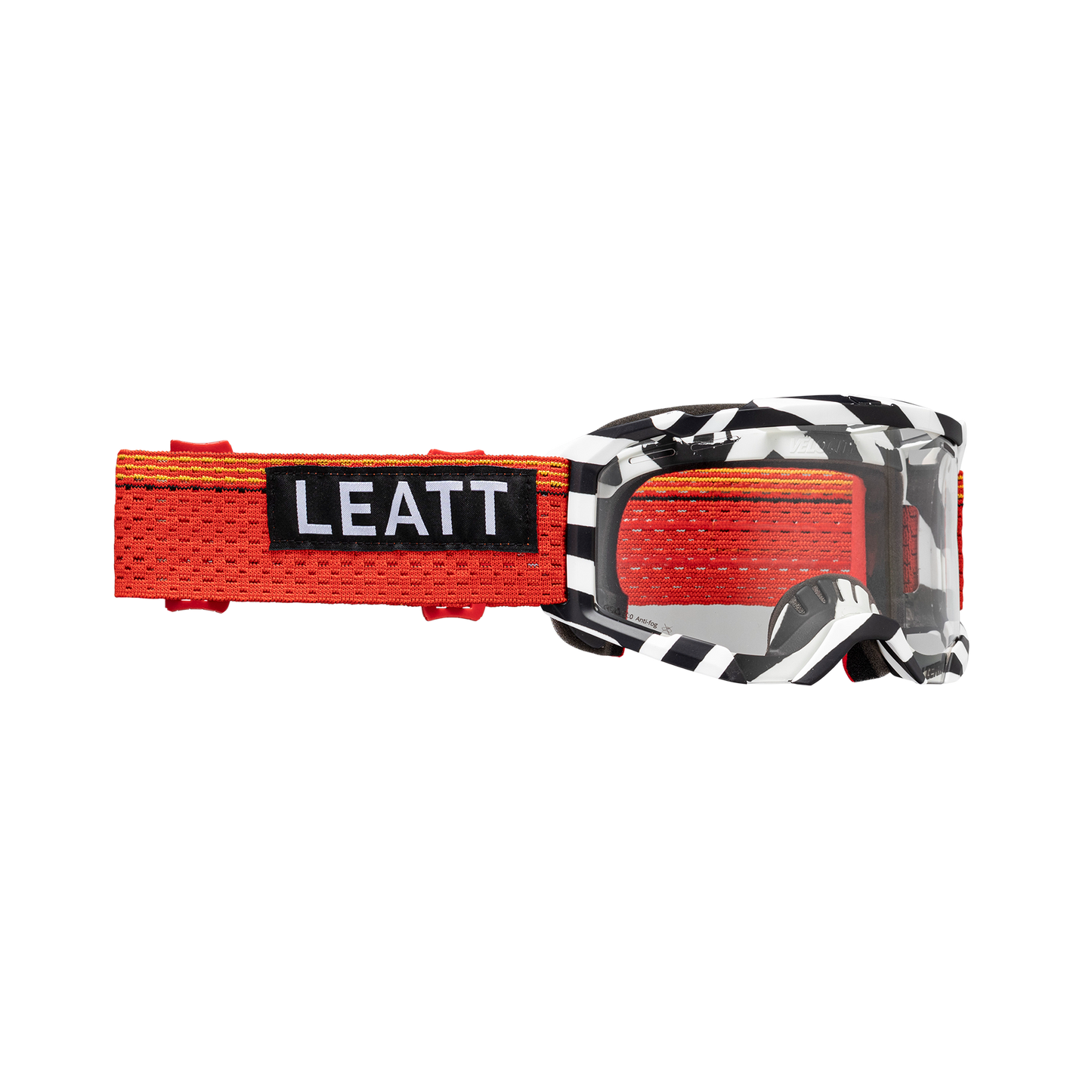 Leatt Velocity 4.0 MTB X-Flow Goggles - One Size Fits Most -  Stripe - Antifog Clear 83 Lens
