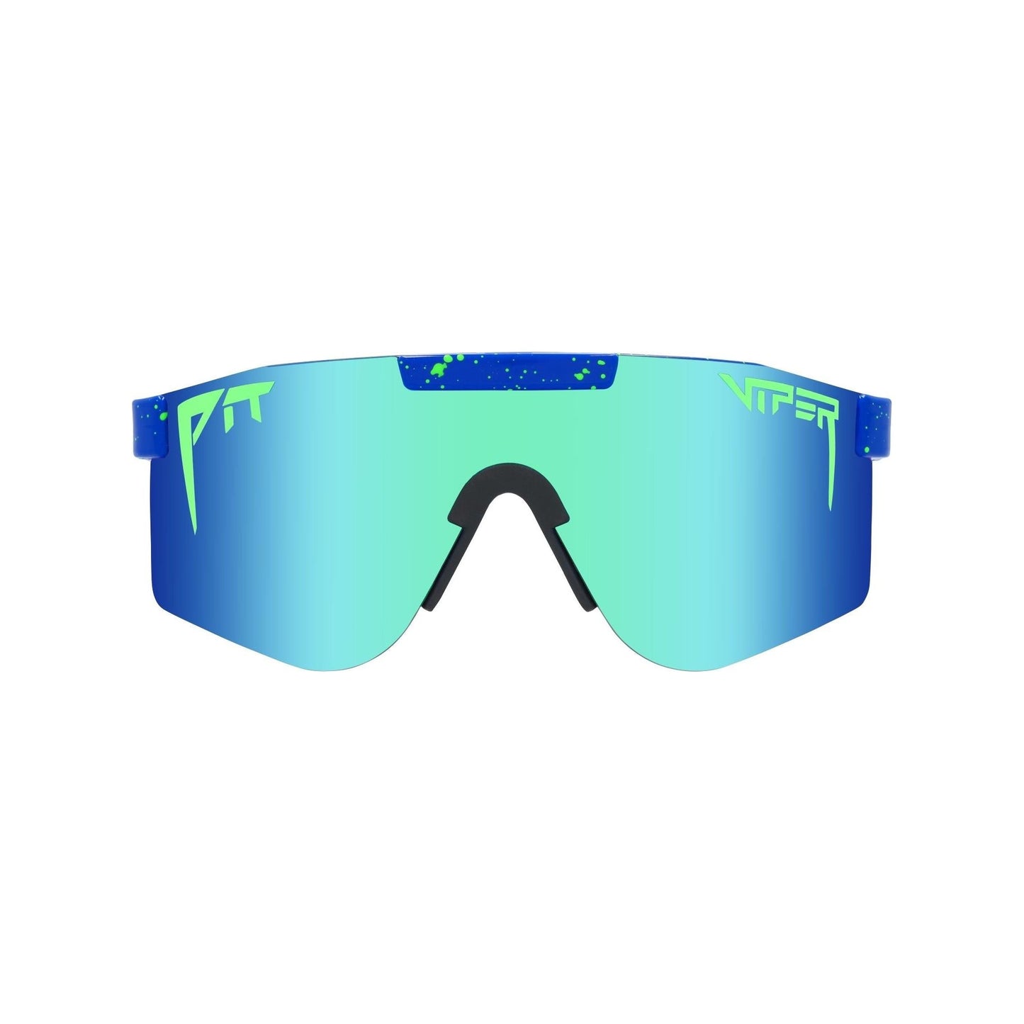 Pit Viper Original Wide Sunglasses - The Leonardo - Blue - Mirror Polarized Lens