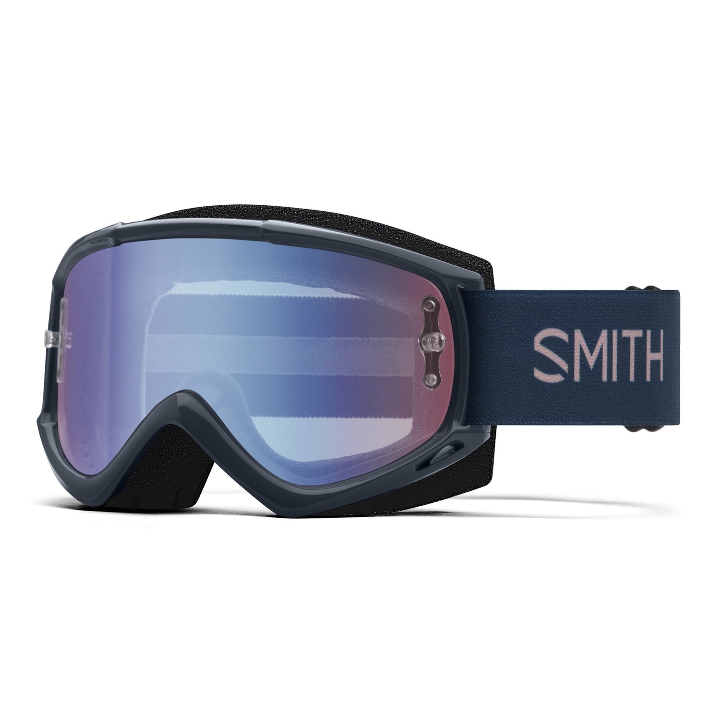 Smith Fuel V.1 Goggles - One Size Fits Most -  French Navy/Rock Salt - Blue Sensor Lens