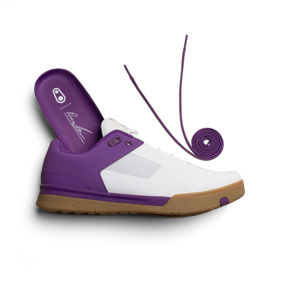 Crank Brothers Mallet Lace Limited Edition Bernard Kerr Clipless Shoes - US 10 - White - Purple