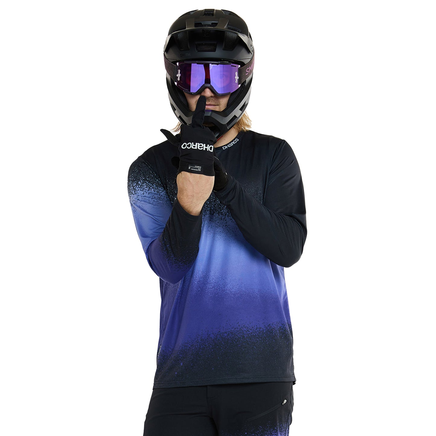 DHaRCO Men's Race Long Sleeve Jersey - L - Ultra Violet