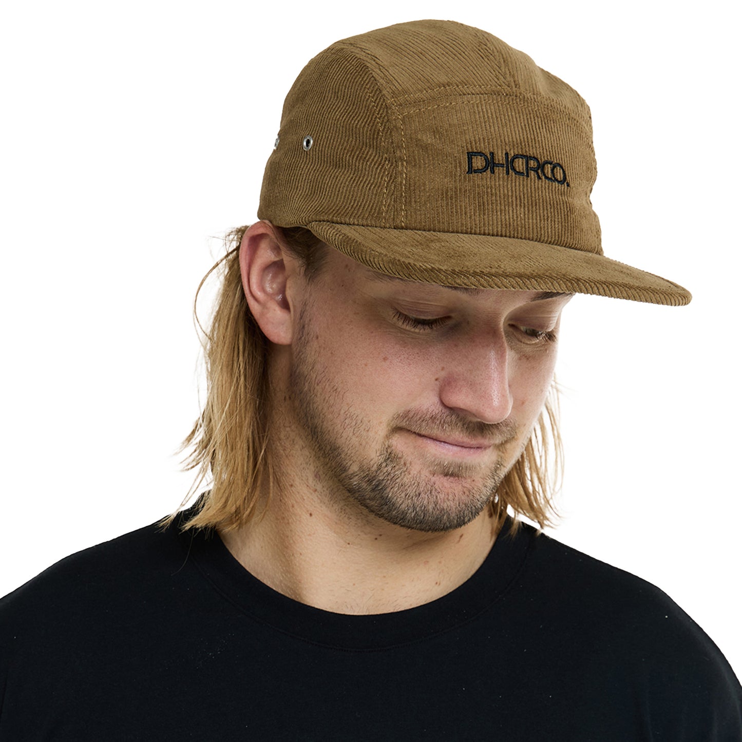 DHaRCO 5 Panel Cotton Snapback Hat - One Size Fits Most - Dust