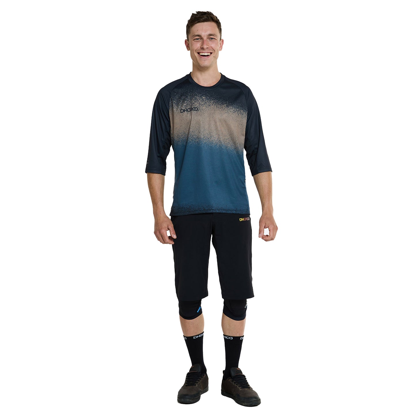 DHaRCO Men's 3-4 Sleeve Jersey - L - Dusty Waters