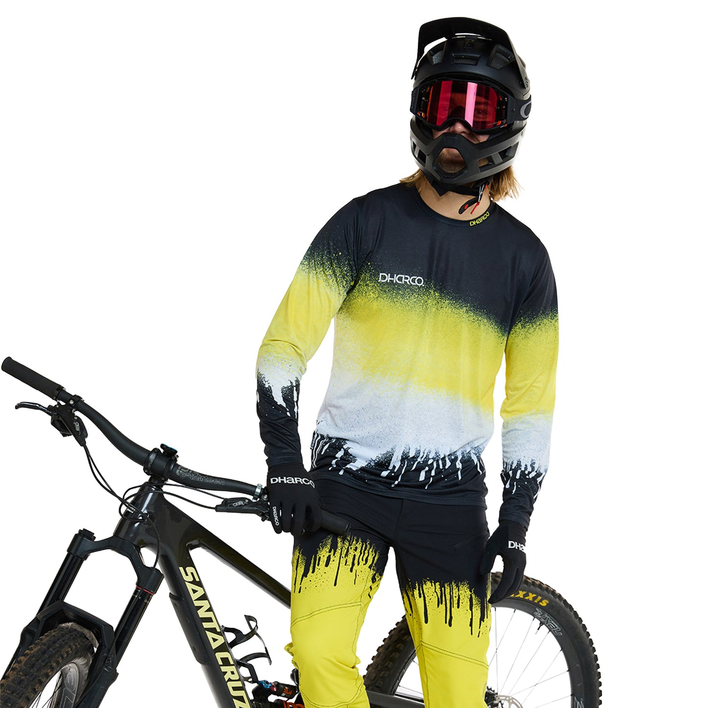 DHaRCO Men's Race Long Sleeve Jersey - 2XL - Acid Rain