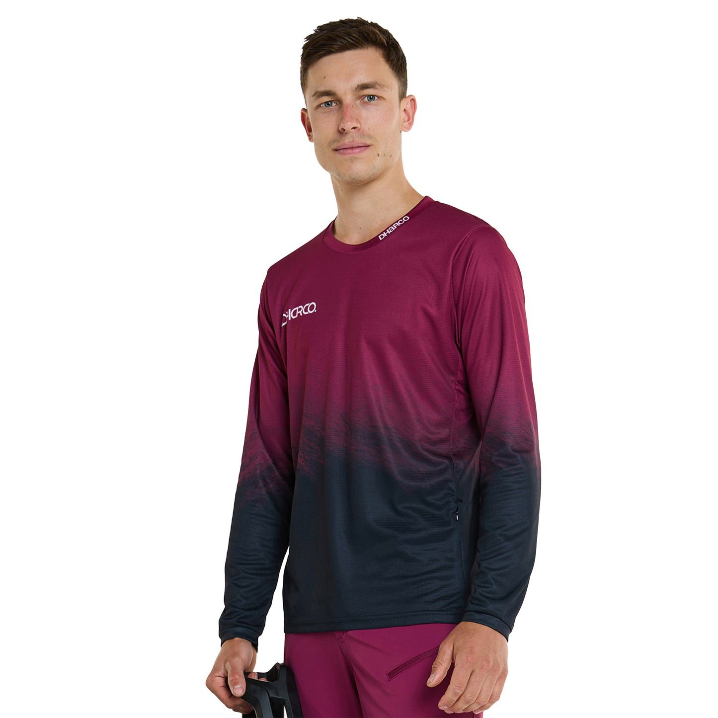 DHaRCO Men's Gravity Long Sleeve Jersey - M - Malbec