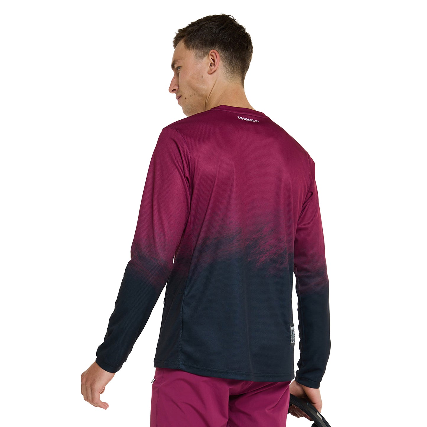 DHaRCO Men's Gravity Long Sleeve Jersey - S - Malbec
