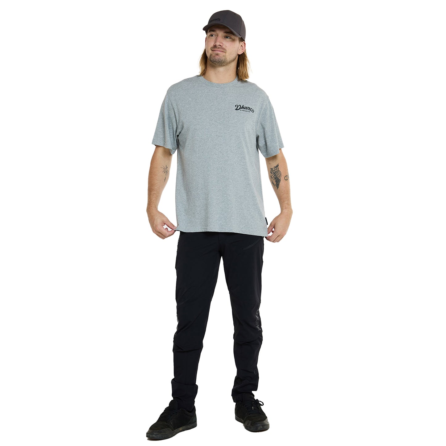 DHaRCO Men's Cotton Tee - L - Grey Marble