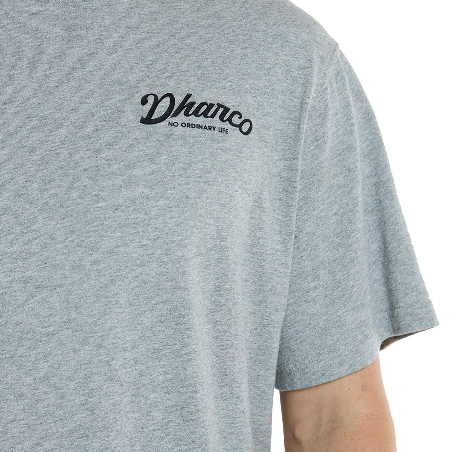 DHaRCO Men's Cotton Tee - L - Grey Marble