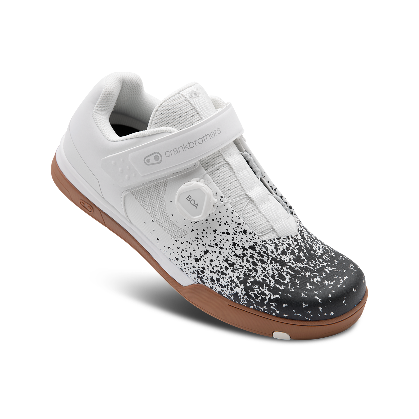Crank Brothers Mallet BOA Clipless Shoes - US 14 - LE Black - White Splatter