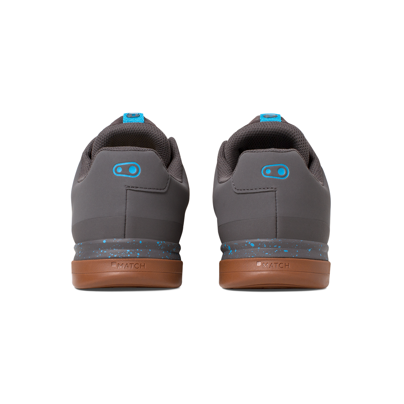 Crank Brothers Mallet Lace Clipless Shoes - US 8.5 - Grey - Blue Splatter