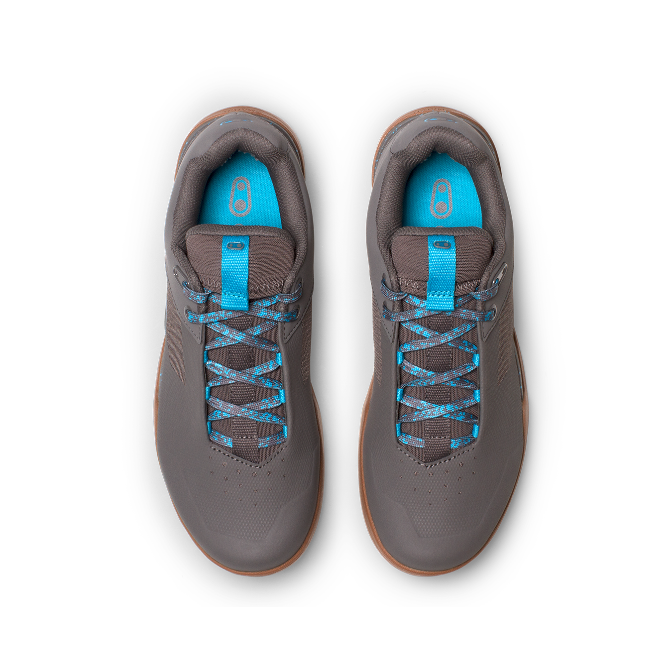 Crank Brothers Mallet Lace Clipless Shoes - US 7 - Grey - Blue Splatter