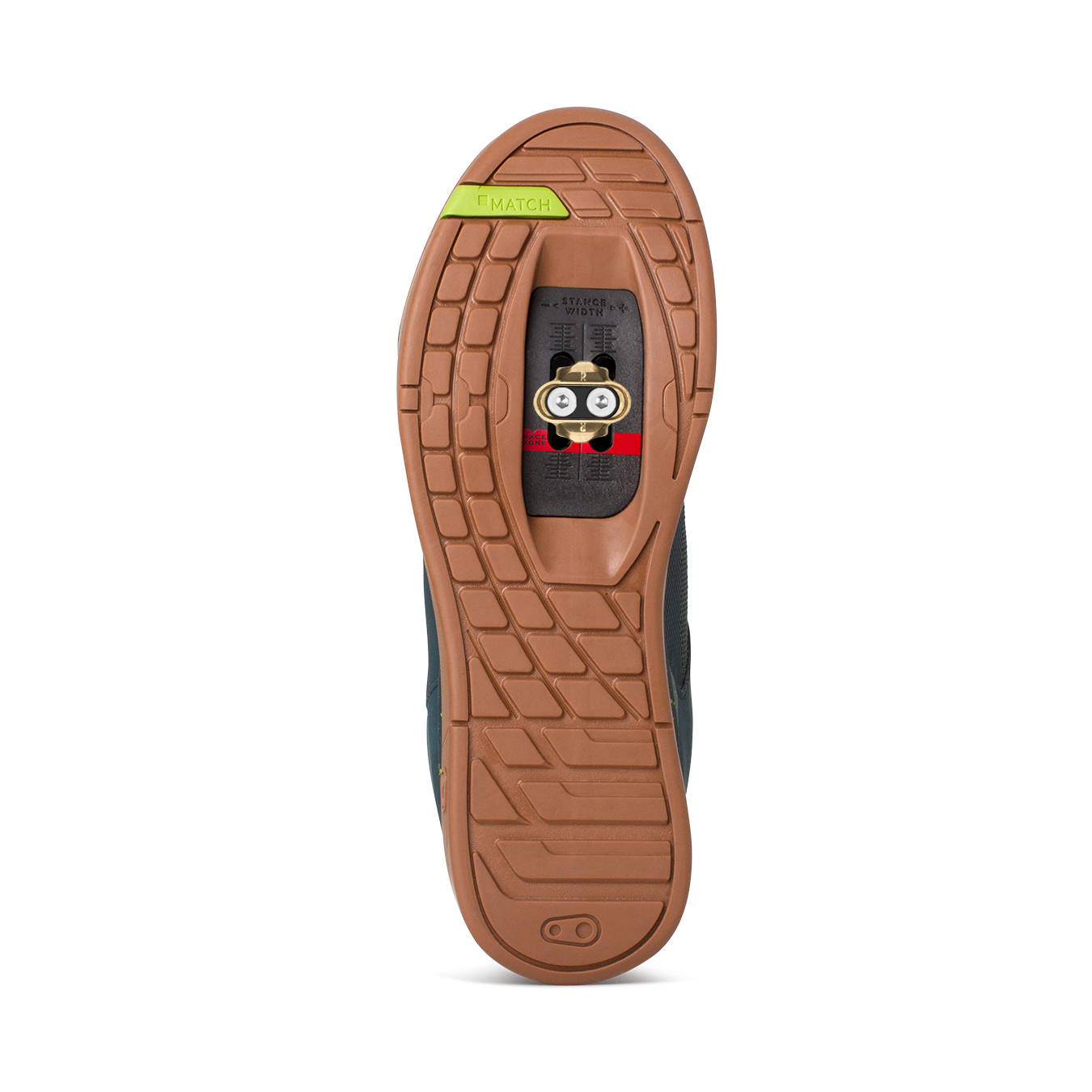 Crank Brothers Mallet Lace Clipless Shoes - US 5 - Petrol - Lime Splatter