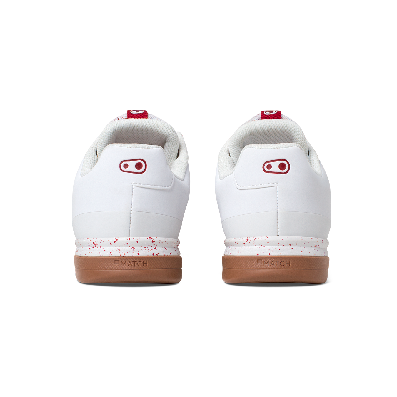 Crank Brothers Mallet Lace Clipless Shoes - US 8.5 - White - Red Splatter