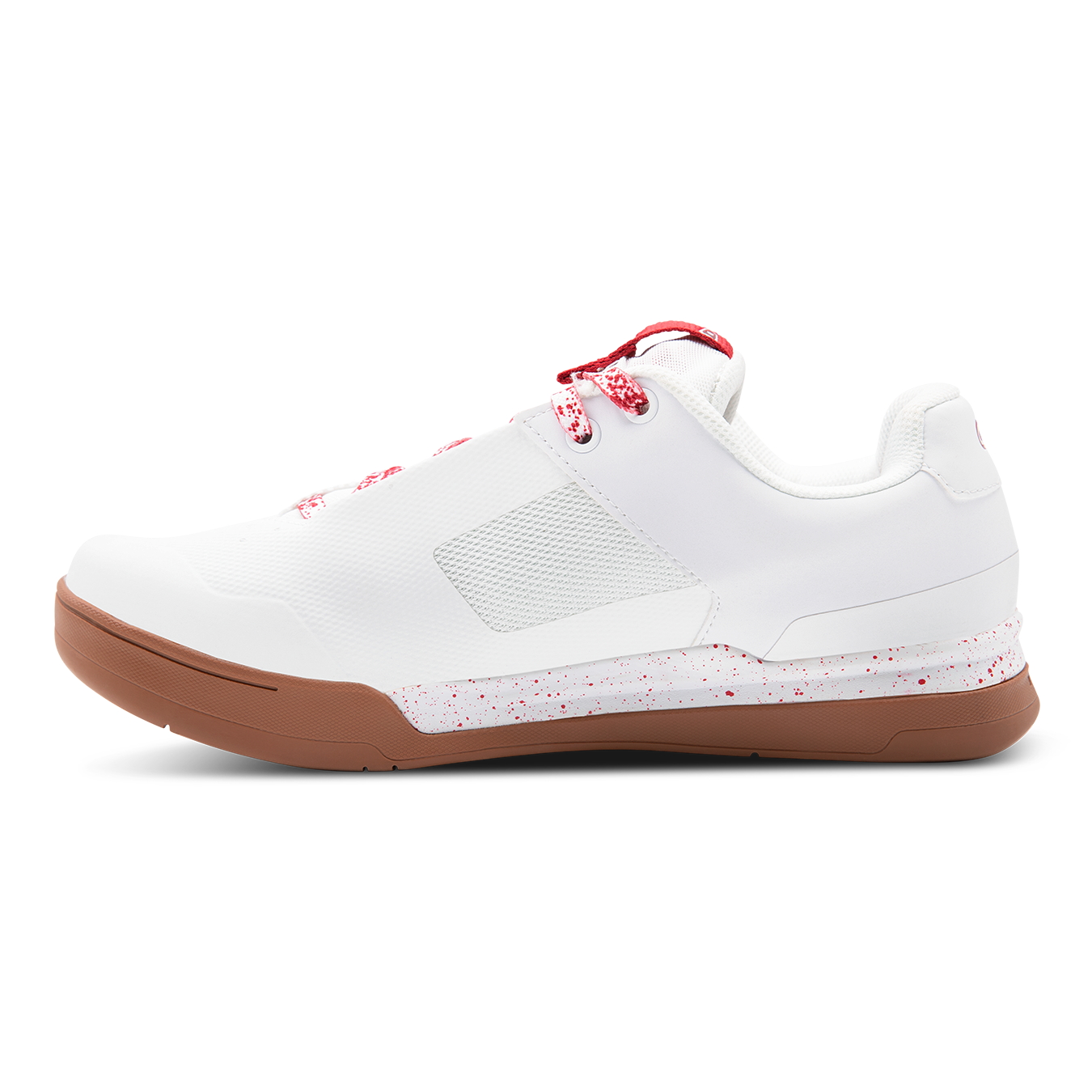 Crank Brothers Mallet Lace Clipless Shoes - US 10 - White - Red Splatter