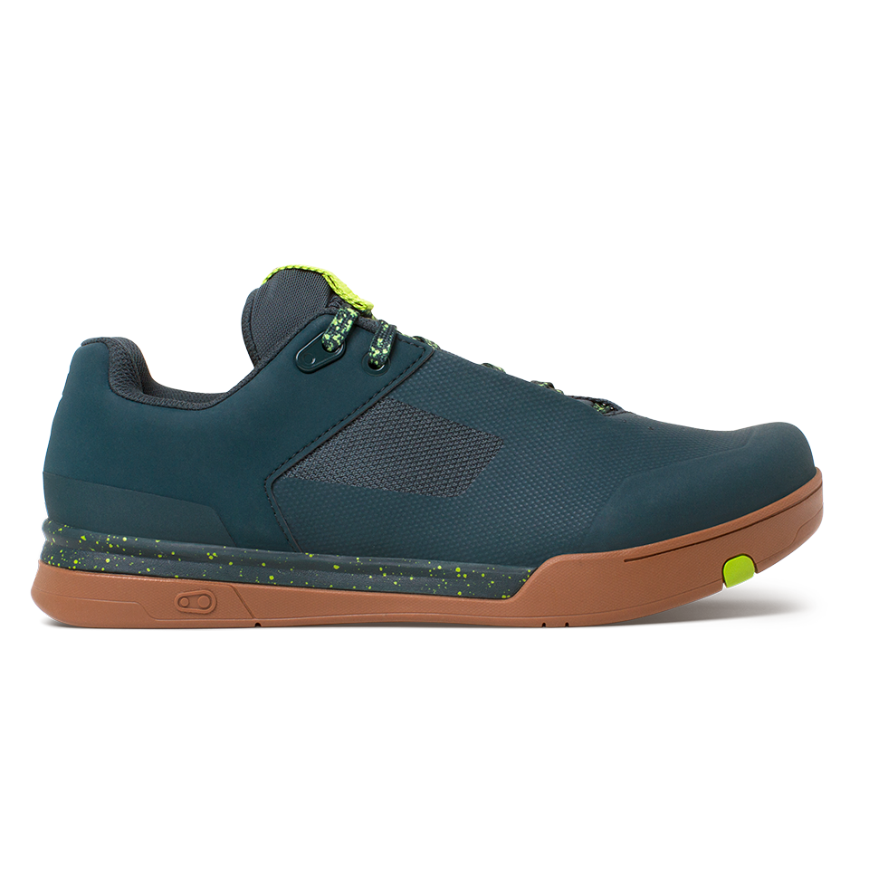 Crank Brothers Mallet Lace Clipless Shoes - US 8 - Petrol - Lime Splatter