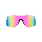 Pit Viper Original Wide Sunglasses - The Miami Nights - White - Fade Low Light Non-Polarized Lens