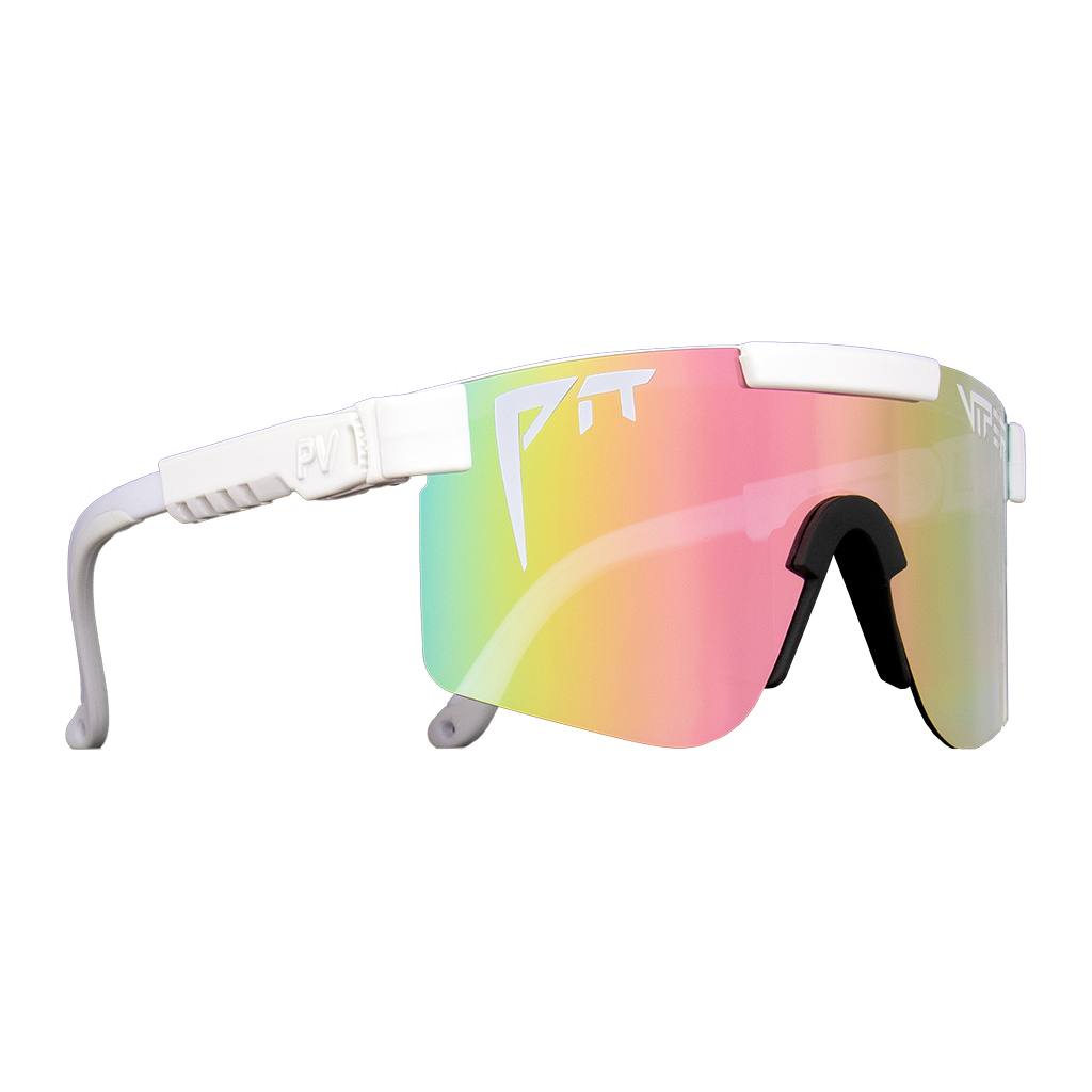 Pit Viper Original Sunglasses - The Miami Nights - White - Fade Low Light Non-Polarized Lens
