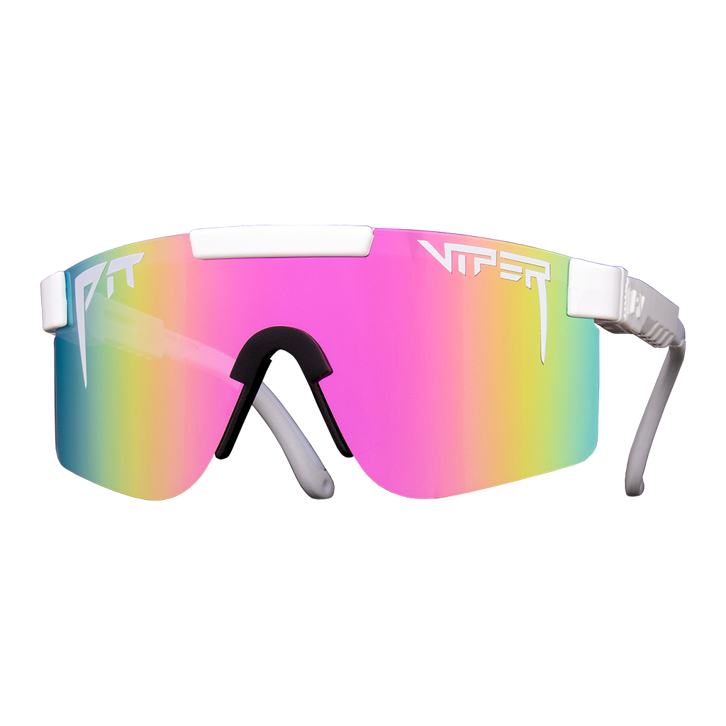 Pit Viper Original Sunglasses - The Miami Nights - White - Fade Low Light Non-Polarized Lens