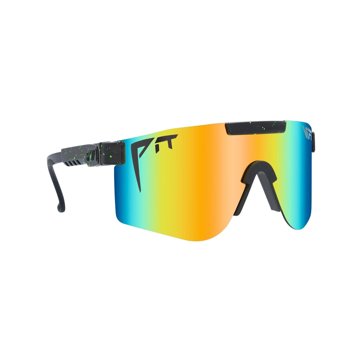 Pit Viper Original Wide Sunglasses - The Monster Bull - Black - Mirror Polarized Lens