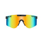 Pit Viper Original Wide Sunglasses - The Monster Bull - Black - Mirror Polarized Lens