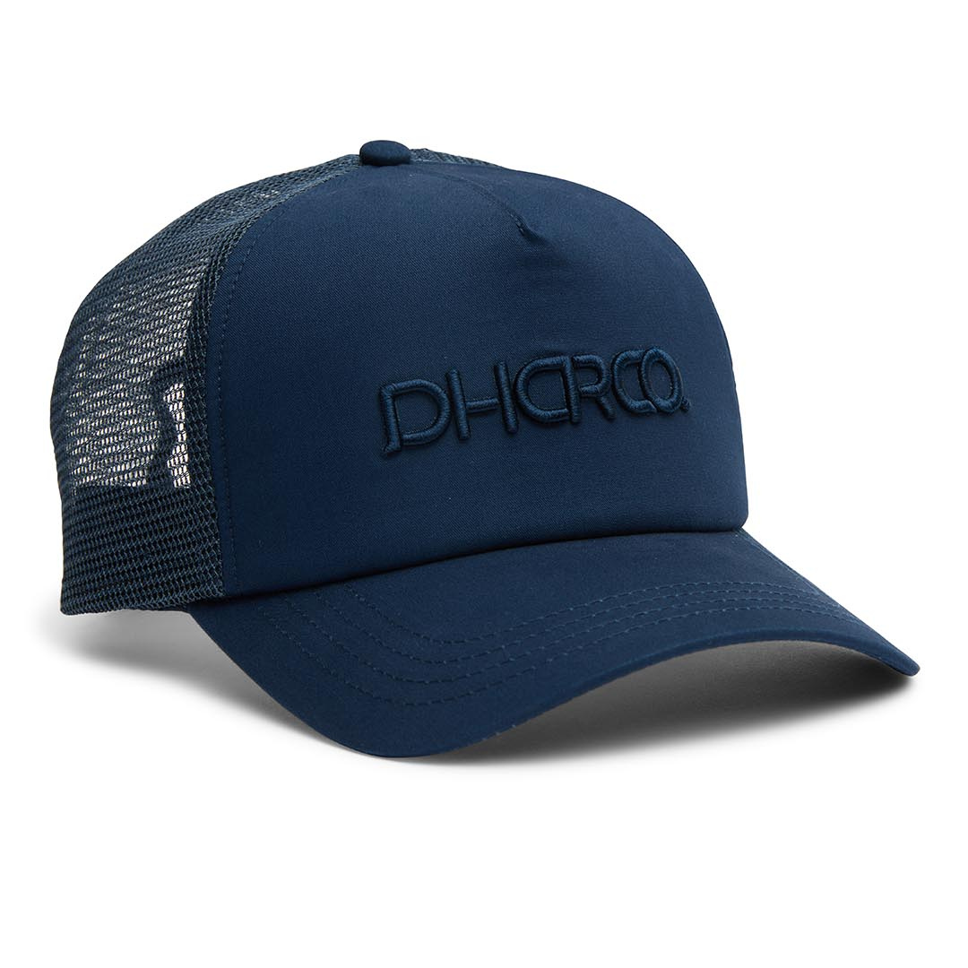 DHaRCO Curved Peak Trucker Hat - One Size Fits Most - Dark Blue