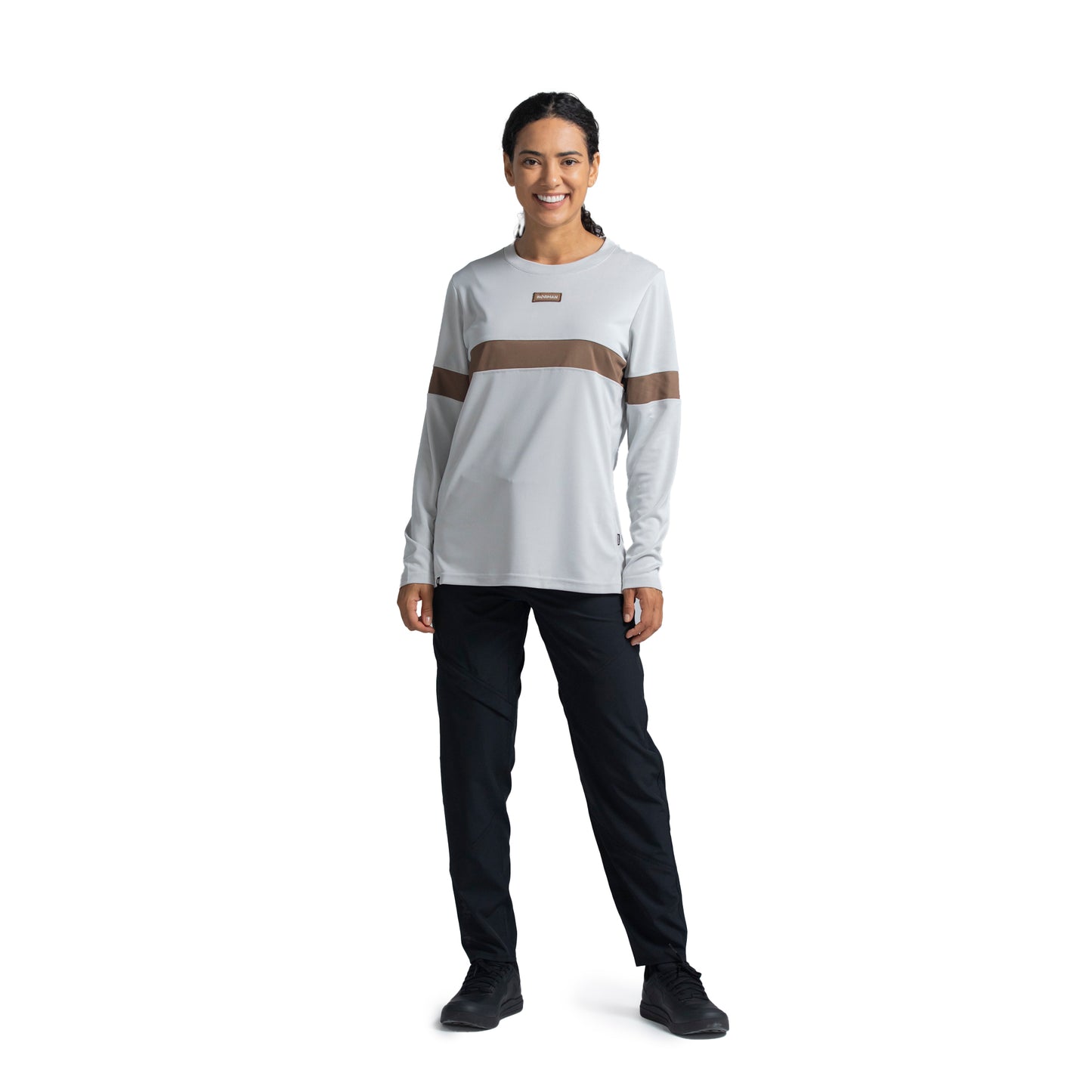 Norman MTB Women's Bamboo Long Sleeve Gravity Jersey - Women's M - White
