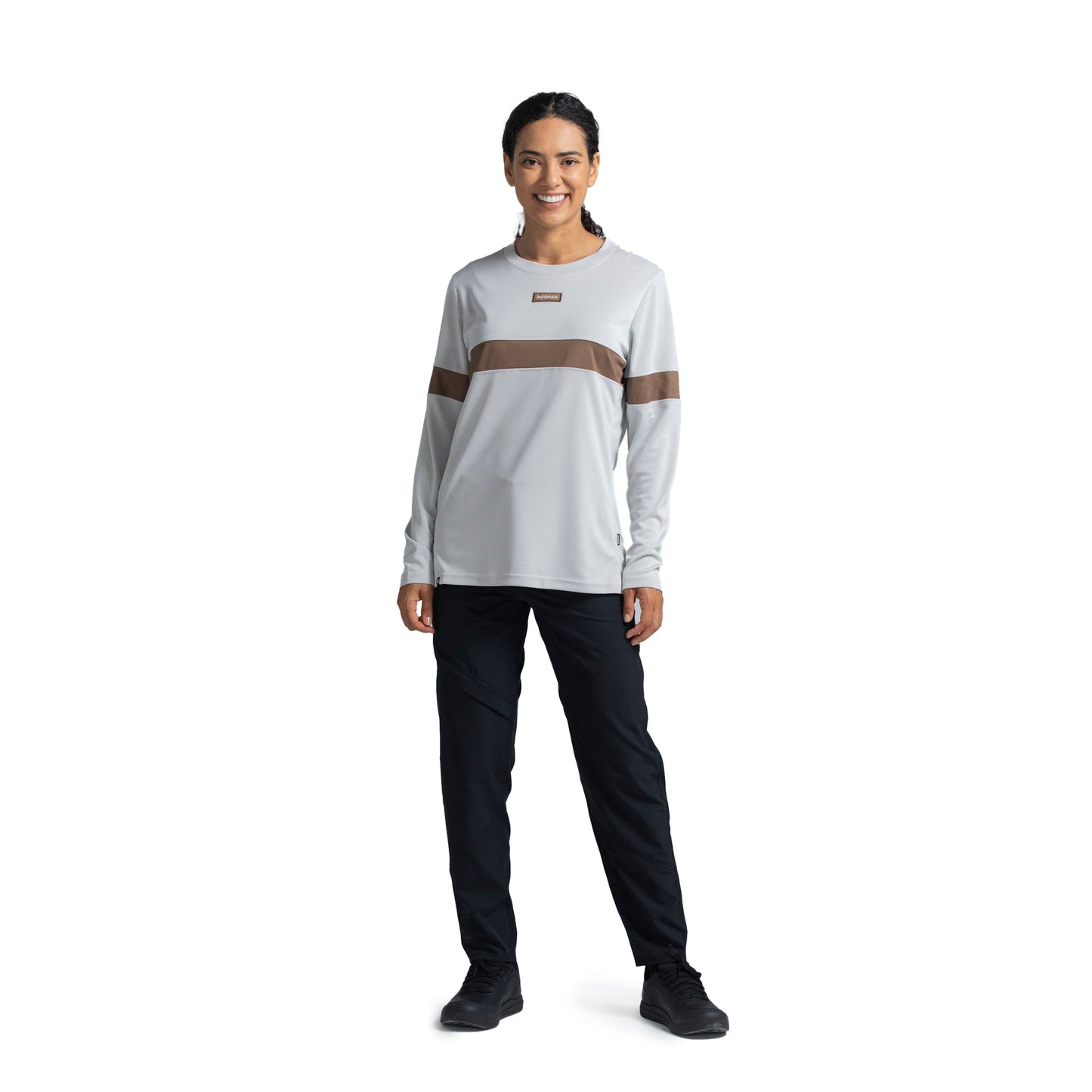 Norman MTB Women's Bamboo Long Sleeve Gravity Jersey - Women's XS - White